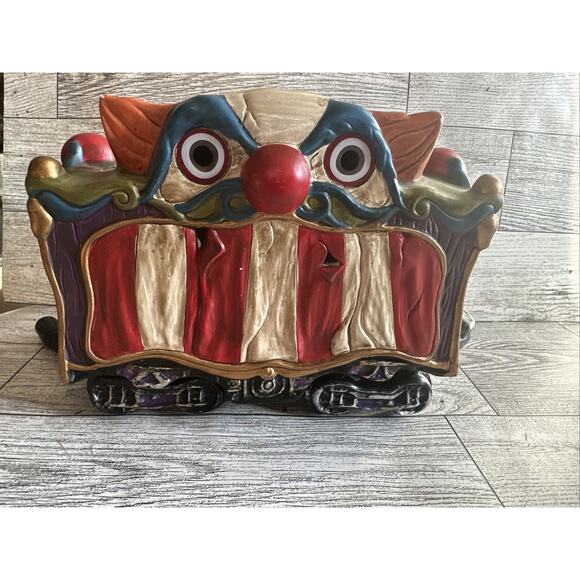 Department 56 Halloween Haunted Rails, Creepy Clown Car No Box - Picture 3 of 7